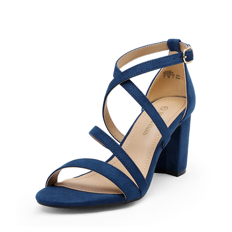 Blue heeled deals sandals uk